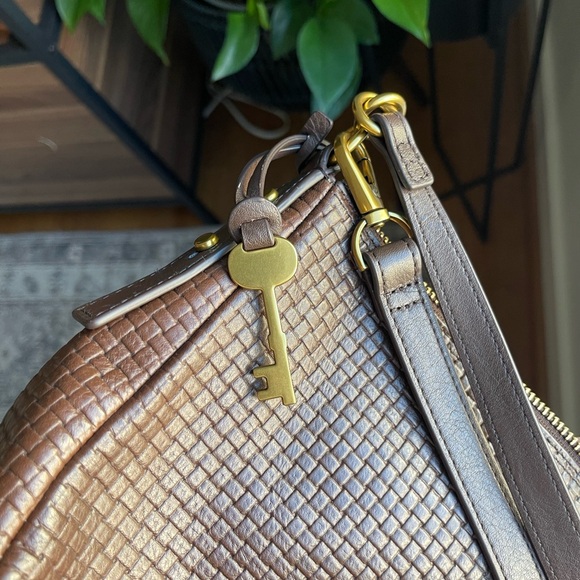 Fossil Jolie Leather Espresso One Size Crossbody Bag - Picture 5 of 6